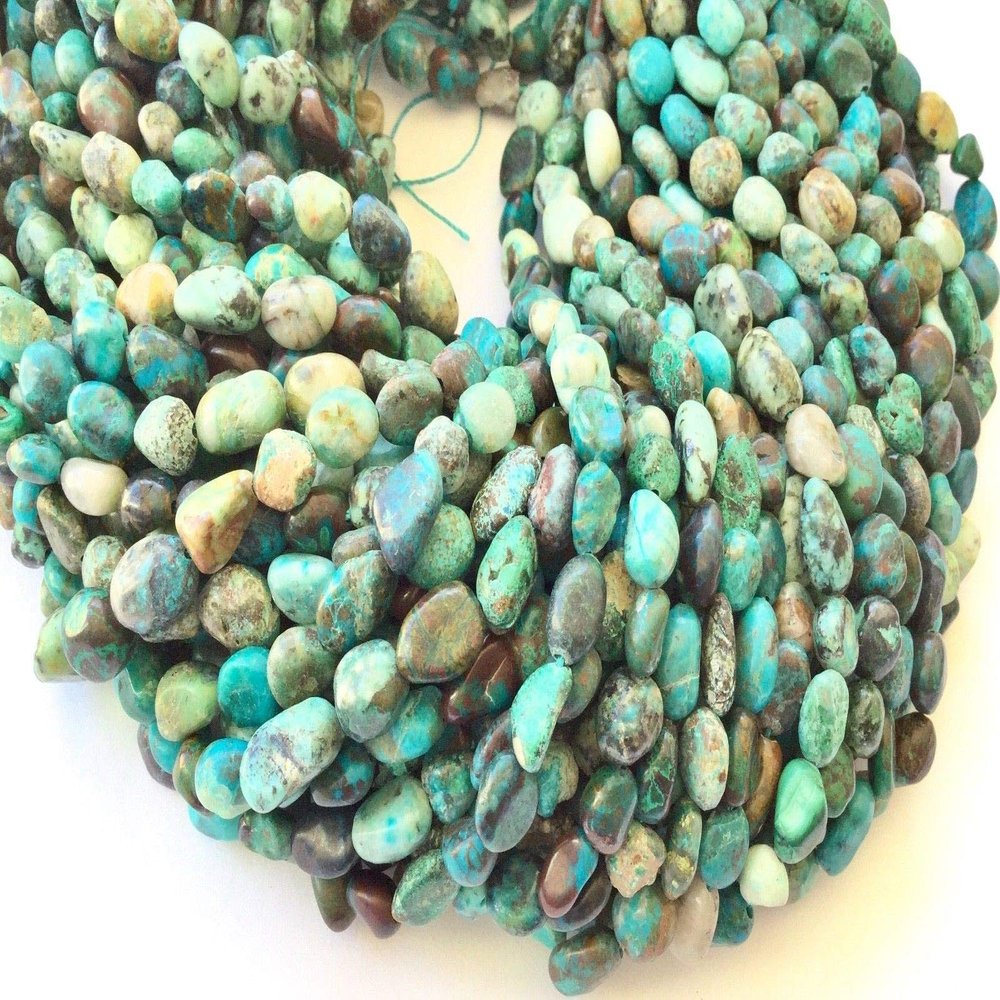 Genuine Fine Turquoise Nugget Gemstone Beads Stone-Jewelry Supplies