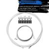corki Cycles Universal Bicycle Shifter Cable Housing Set for Bike Derailleurs - White view 2