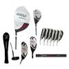 AGXGOLF Men's Left Hand XS Tour Magnum Complete Golf Club Set; w/Oversize Driver +3 Wood + 3&4 Hybrids + 5-PW Irons + SW: Stiff Flex, 2X-Tall +2 Inch Length; Free Putter Built in The USA!