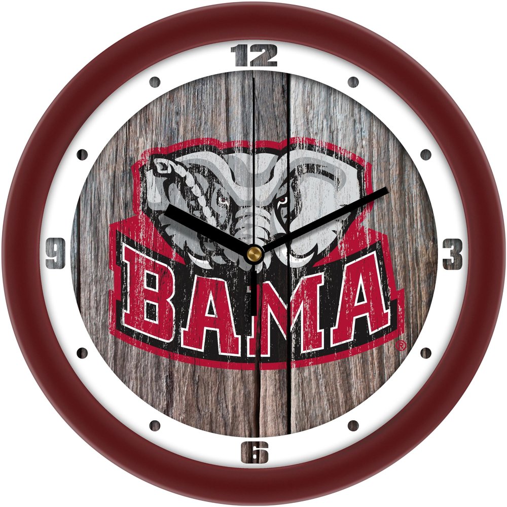 SunTime Alabama Crimson Tide - Weathered Wall Clock