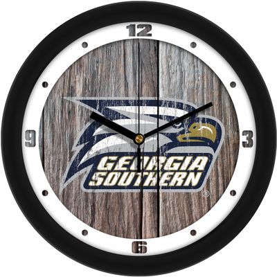 SunTime Georgia Southern Eagles - Weathered Wood Wall Clock