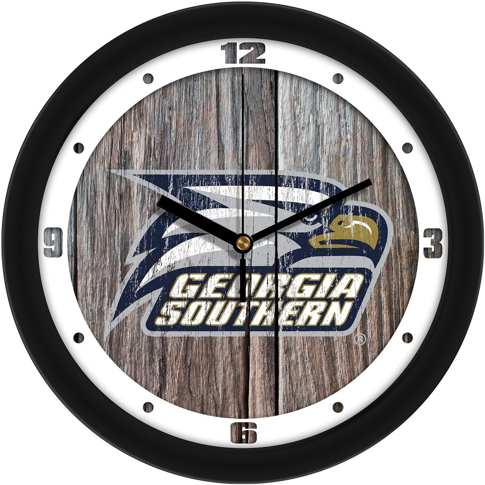 SunTime Georgia Southern Eagles - Weathered Wood Wall Clock