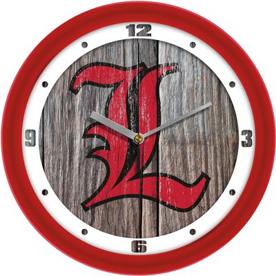 SunTime Louisville Cardinals - Weathered Wood Wall Clock