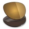 Mryok Women's Plus Polarized Replacement Lenses Compatible with Oakley Feedback OO4079 Sunglasses, HD Polarized, UV Protection, Impact Resistant & Perfectly Fit - Bronze Gold view 1