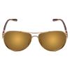 Mryok Women's Plus Polarized Replacement Lenses Compatible with Oakley Feedback OO4079 Sunglasses, HD Polarized, UV Protection, Impact Resistant & Perfectly Fit - Bronze Gold view 2