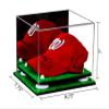 Better Display Cases Acrylic Baseball Cap Display Case with Mirror, White Risers and Turf Base (A006-WR) view 2