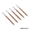 BOOSTEADY 5 Pcs Phosphor Bristle Bronze Bore Gun Cleaning Brush for Pistol Shotgun with 50 Professional Square Patches Multi-Caliber view 2