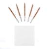 BOOSTEADY 5 Pcs Phosphor Bristle Bronze Bore Gun Cleaning Brush for Pistol Shotgun with 50 Professional Square Patches Multi-Caliber view 3