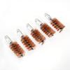 BOOSTEADY 5 Pcs Phosphor Bristle Bronze Bore Gun Cleaning Brush for Pistol Shotgun with 50 Professional Square Patches Multi-Caliber