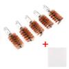 BOOSTEADY 5 Pcs Phosphor Bristle Bronze Bore Gun Cleaning Brush for Pistol Shotgun with 50 Professional Square Patches Multi-Caliber view 2