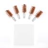 BOOSTEADY 5 Pcs Phosphor Bristle Bronze Bore Gun Cleaning Brush for Pistol Shotgun with 50 Professional Square Patches Multi-Caliber view 3