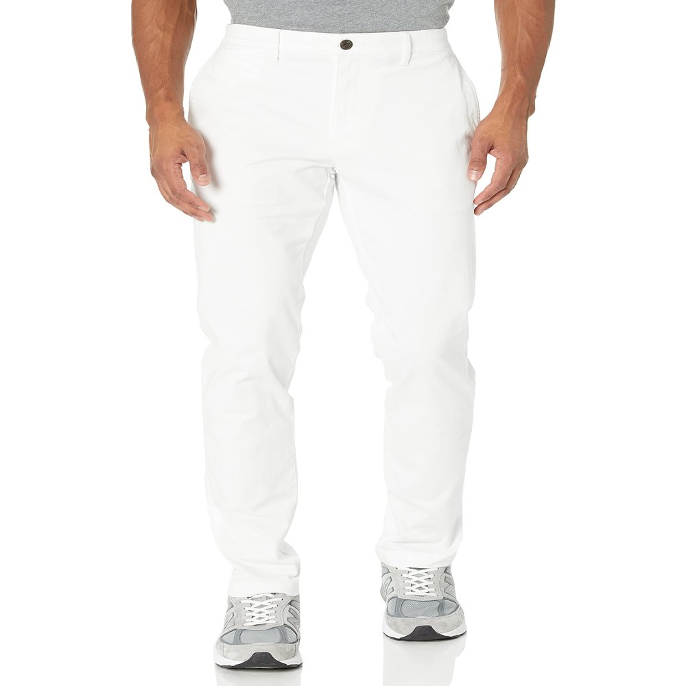 Goodthreads Men's Skinny-Fit Washed Chino Pants, -White, 32W x 30L