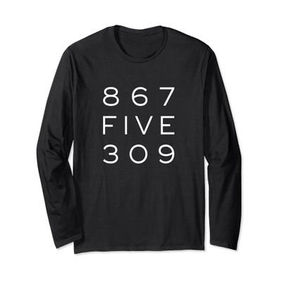 8675309 Nostalgic and Funny 80s Long Sleeve T Shirt