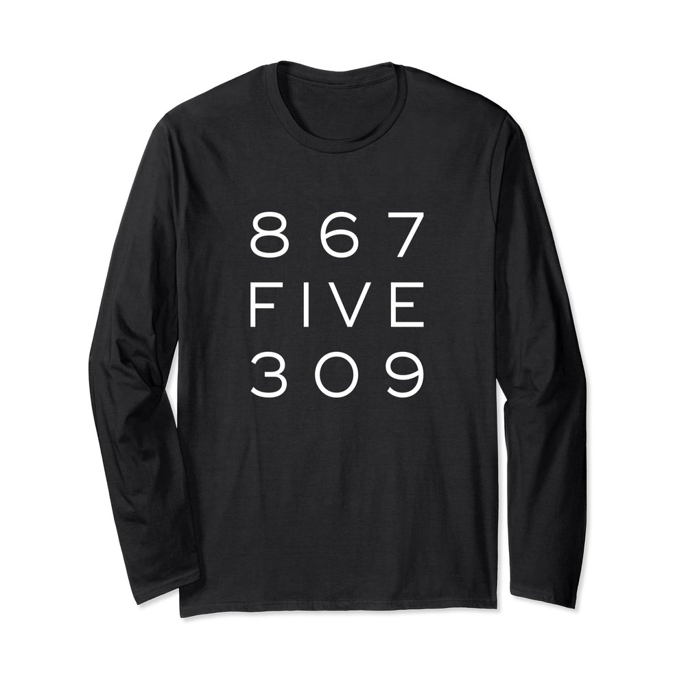 8675309 Nostalgic and Funny 80s Long Sleeve T Shirt