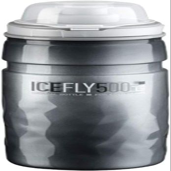 Elite Icefly Water Bottle 500ml Smoke Insulated, BPA-Free, Easy-Squeeze Cycling Bottle