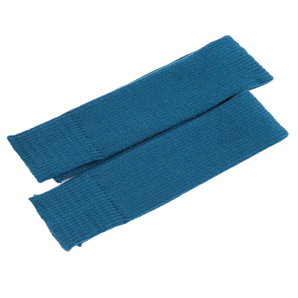 Bestgift Girl's Knee High Footless Stocking Ankle Warmers One Size Peacock Blue