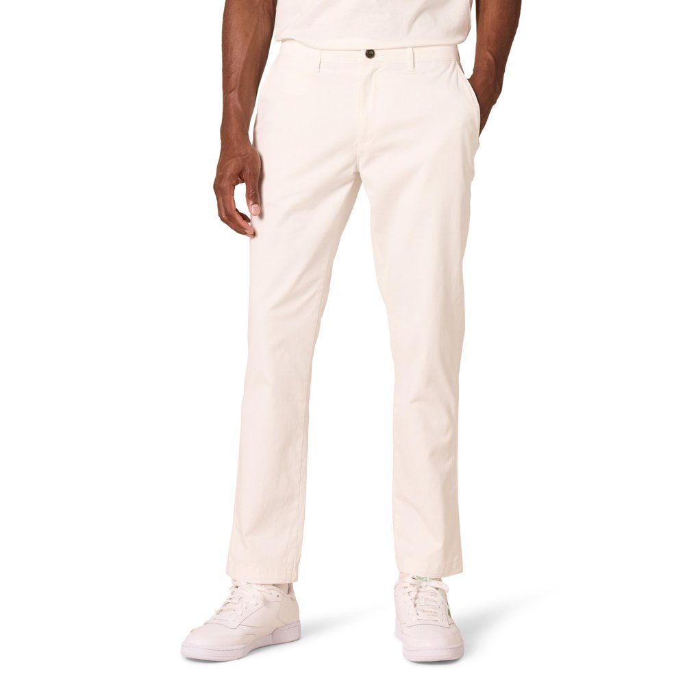 Amazon Essentials Men's Athletic-Fit Chino Pants, White, 31W x 34L