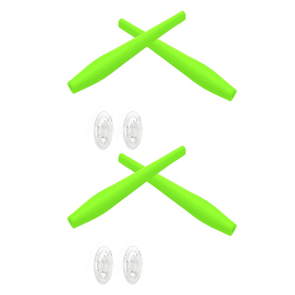 2 Pair Green Replacement Earsocks & Nosepieces Kits for Oakley Crosshair 2.0 OO4044