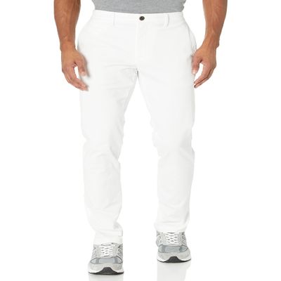 Amazon Essentials Men's Skinny-Fit Washed Comfort Stretch Chino Pant, White, 35W x 29L