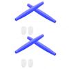 2 Pair Blue Replacement Earsocks & Nosepieces Kits for Oakley Crosshair New 2012 OO4060 view 1