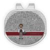 YouCustomizeIt Personalized Lawyer/Attorney Avatar Golf Ball Marker - Hat Clip - Silver view 1