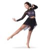 Alexandra Collection Womens Romantic Handkerchief Mesh Dance Costume Skirt Navy Adult Medium view 3