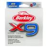 Berkley x9 Braid Superline, Crystal, 10lb test | 27 lbC | 12.1kg, 328yd | 300m Fishing Line, Suitable for Freshwater and Saltwater Environments view 1