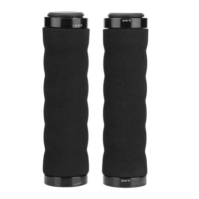 Alomejor Handlebar Sponge Non Skid Comfortable with Lock on Ring for Mountain Road Bike(Black)