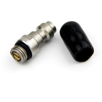 UP100 3PCS 8MM M8 Male Plug Adapter Fittings PCP Airforce Paintball Pneumatic Quick Coupler Filling Nipple Stainless Steel (Valve)