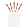 BOOSTEADY 5 Pcs Phosphor Bristle Bronze Bore Gun Cleaning Brush for Pistol Shotgun with 50 Professional Square Patches Multi-Caliber view 2