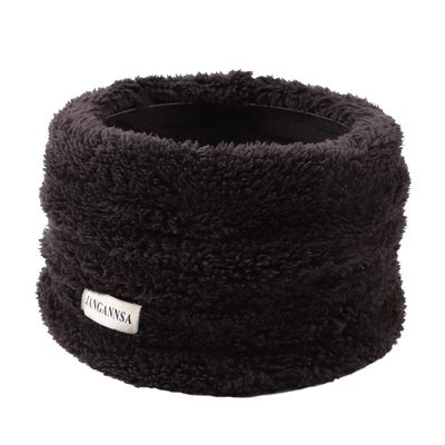 JANGANNSA Fleece Kids Scarf - Warm Winter Autumn Collar Neck Warmer 1-6Y (Black)