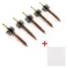 BOOSTEADY Phosphor Bristle Bronze Bore Brush Gun Cleaning Chamber Brush Kit with 50 Professional Square Patches in Zippered Pouch view 3
