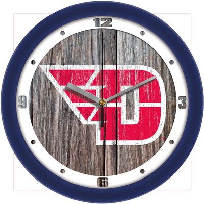 SunTime Dayton Flyers - Weathered Wood Wall Clock