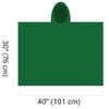 Emergency Zone Children's Emergency Poncho, Weather Protection, Rain Gear, (Green, 200 Pack) view 3