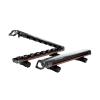 KUAT Grip 4 Durable Universal Car SUV Rooftop Crossbars Mounted Winter Sports Gear Hauling Transportation Slide-Out Locking Clamshell Rack, Fits 6 Skis/4 Snowboards - Gray with Orange Anodize view 1