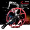 Dioche Crankset, Single Speed Crankset Mountain Aluminum Alloy Hollow Integral Mountain Crankset Arm Speed Fixed Gear,Easy to Modify Single Crank Set view 2