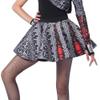 Alexandra Collection Youth Punk Rock Princess Hip Hop Neoprene Skater Skirt Dance Costume Red Youth Large view 1