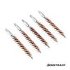 BOOSTEADY 5 Pcs Phosphor Bristle Bronze Bore Gun Cleaning Brush for Pistol Shotgun with 50 Professional Square Patches Multi-Caliber view 2