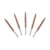 BOOSTEADY 5 Pcs Phosphor Bristle Bronze Bore Gun Cleaning Brush for Pistol Shotgun with 50 Professional Square Patches Multi-Caliber view 3