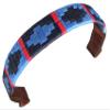 Carlos Diaz Designer Genuine Leather Waxed Embroidered Gaucho Polo Horse Bridle Browband (Pony 14 inches) view 1