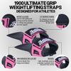 Schiek Sports 1900 Ultimate Hand Grip - 9 mm Thick Neoprene Grips for Weight Lifting - Ultra Durable Non Slip Secure Grip view 4