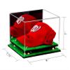 Better Display Cases Acrylic Baseball Cap Display Case with Mirror, Gold Risers and Turf Base (A006-GR) view 2