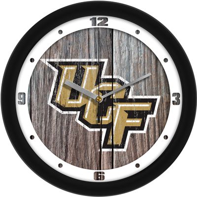 SunTime Central Florida Knights - Weathered Wood Wall Clock