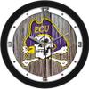 SunTime East Carolina Pirates - Weathered Wood Wall Clock view 1