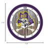 SunTime East Carolina Pirates - Weathered Wood Wall Clock view 3