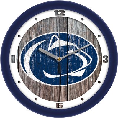 SunTime Penn State Nittany Lions - Weathered Wood Wall Clock