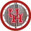 SunTime Houston Cougars - Weathered Wood Wall Clock view 1