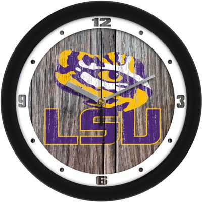 SunTime LSU Tigers - Weathered Wall Clock