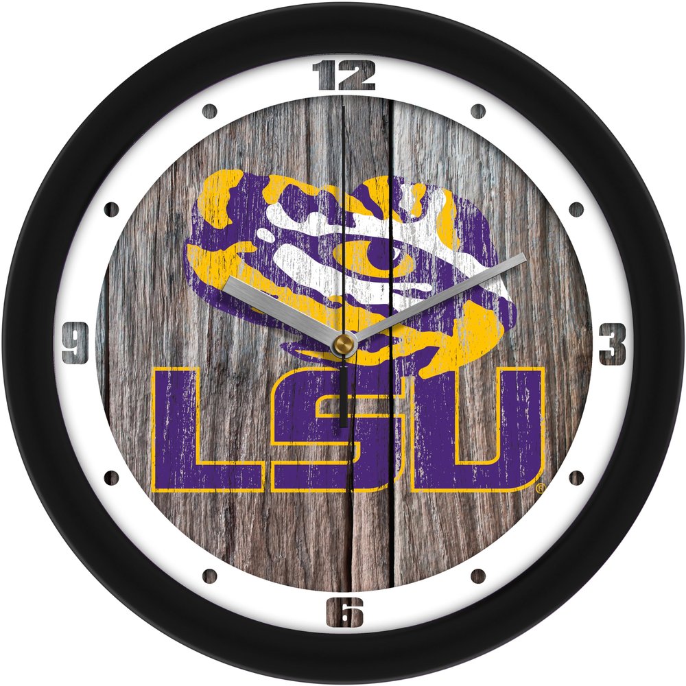 SunTime LSU Tigers - Weathered Wall Clock