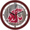 SunTime Washington State Cougars Weathered Wood Print Wall Clock view 1